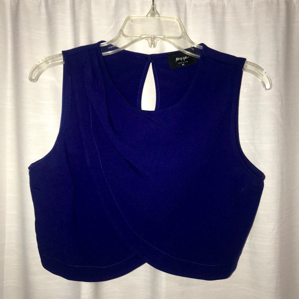 Nasty gal blue tank/crop